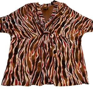 💯Silk fab for fall. Animal print trend. Hip length. Hot and trending.